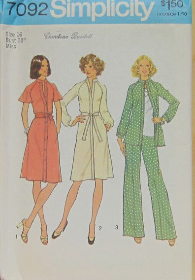 MISSES DRESS OR TOP AND PANTS