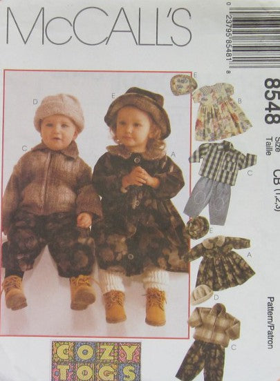 TODDLERS UNLINED JACKET DRESS PANTS CAP AND HAT
