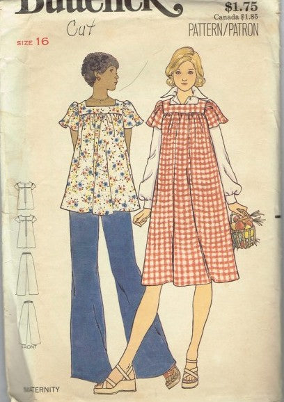 MISSES MATERNITY DRESS TOP AND PANTS CUT