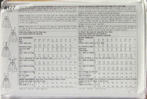 MISSES'/MISSES' PETITE DRESS WITH BODICE VARIATIONS