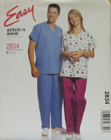 MISSES' AND MEN'S TOP AND PULL-ON PANTS