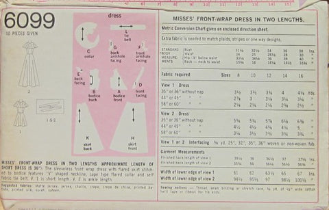 MISSES' FRONT-WRAP DRESS IN TWO LENGTHS