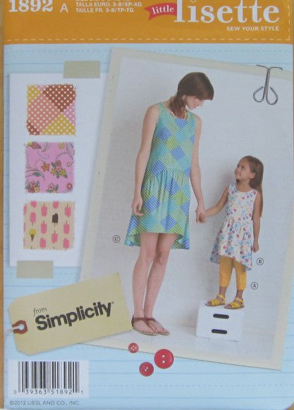 CHILDS DRESS AND CROPPED PANTS AND MISSES DRESS