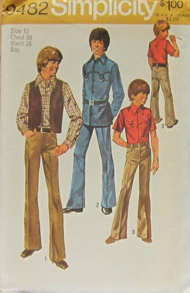 BOYS' AND TEEN-BOYS' VEST, SHIRT AND PANTS