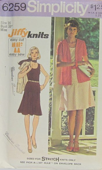 MISSES DRESS AND JACKET