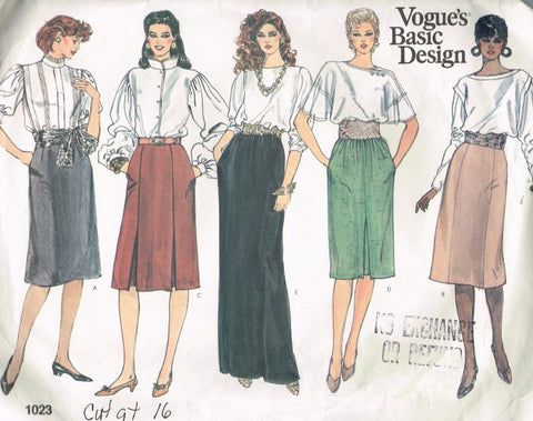 MISSES' SKIRTS (CUT)