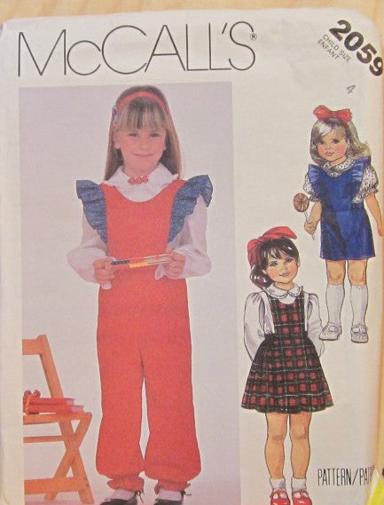 CHILDREN'S JUMPER, OVERALLS AND BLOUSE
