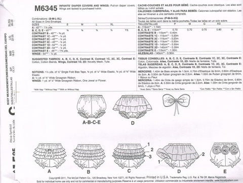 INFANTS' DIAPER COVERS AND WINGS