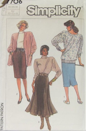 MISSES' PULL-ON LINED AND UNLINED KNIT SKIRT