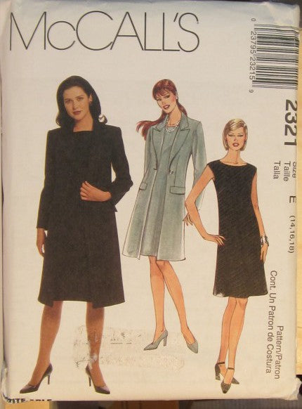 MISSES LINED COAT AND BIAS DRESSES