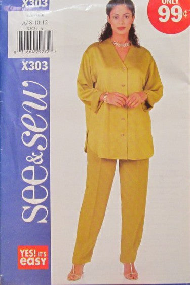 MISSES/MISSES PETITE SHIRT & PANTS