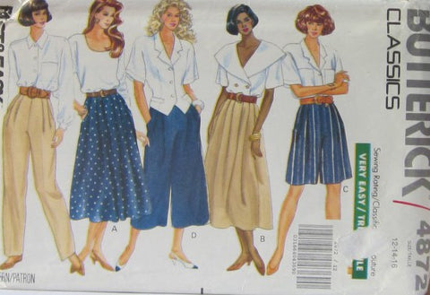 MISSES SKIRT SHORT CULOTTES AND PANTS