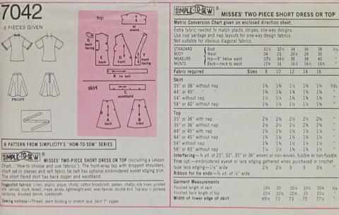 MISSES DRESS OR TOP