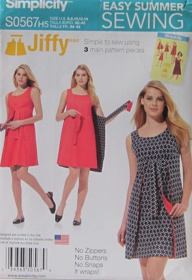 MISSES JIFFY REVERSIBLE WRAP DRESS