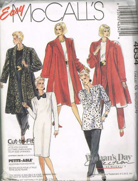 MISSES' UNLINED COAT, DRESSES, TUNIC AND PANTS