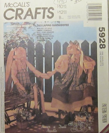 RABBIT DOLL AND CLOTHES
