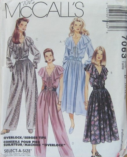 MISSES' DRESS, JUMPSUIT AND TIE BELT