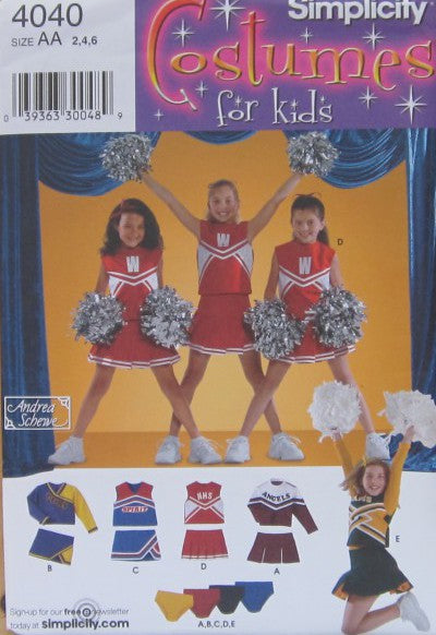 CHILD'S AND GIRLS' CHEERLEADER COSTUMES