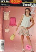 GIRLS SKIRT TOP AND PURSE
