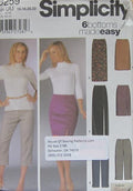 MISSES' SLIM PANTS AND SKIRT EACH IN TWO LENGTHS