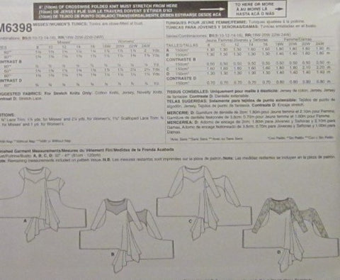 MISSES AND WOMENS TUNICS