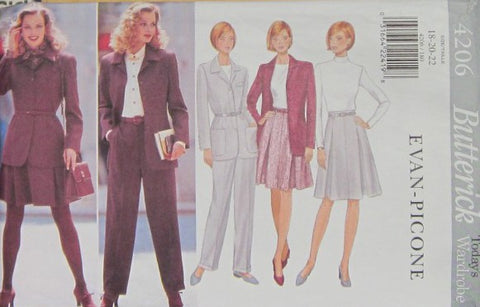 MISSES'/MISSES' PETITE JACKET BELT SKIRT AND PANTS