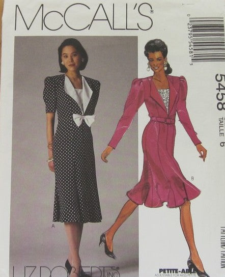 MISSES' DRESS IN TWO LENGTHS AND BELT