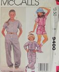 CHILDREN'S AND GIRLS' JUMPSUIT - FOR STRETCH KNITS ONLY