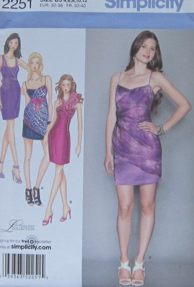 MISSES DRESS AND WRAP TOP