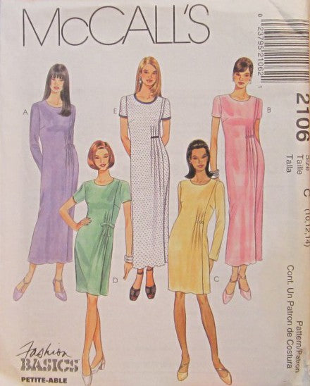 MISSES' DRESS IN TWO LENGTHS
