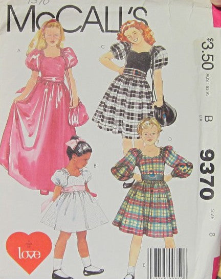 CHILDREN'S AND GIRLS' DRESS, SASH AND BAG
