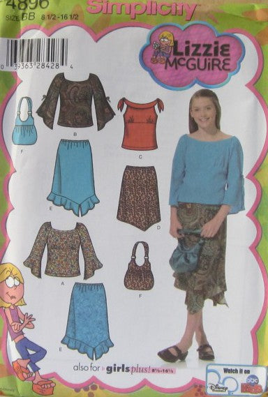 GIRLS/GIRLS PLUS SKIRTS TOP AND BAG