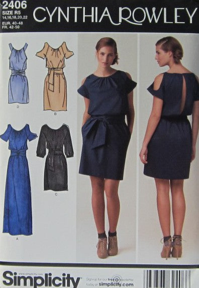 MISSES DRESS IN THREE LENGTHS WITH SLEEVE VARIATIONS