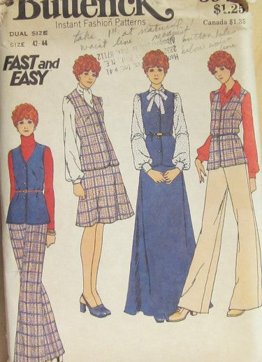 WONENS VEST SKIRT AND PANTS