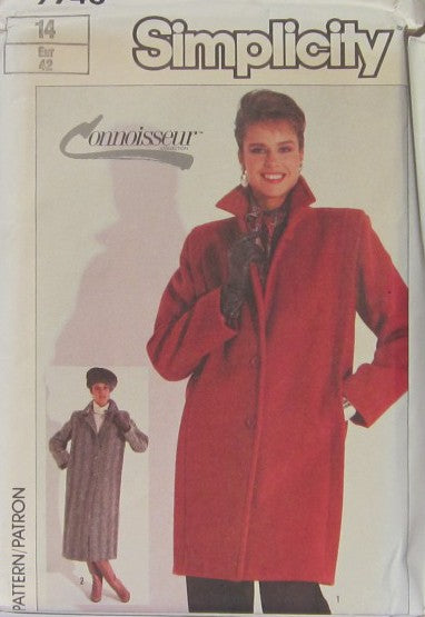 MISSES' LOOSE-FITTING LINED COAT IN TWO LENGTHS