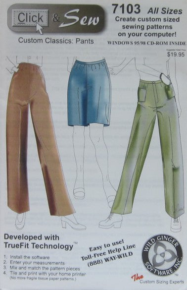 CUSTOM CLASSICS: PANTS CLICK AND SEW