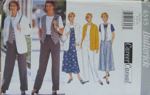 MISSES/MISSES PETITE JACKET TOP VEST JUMPER AND PANTS
