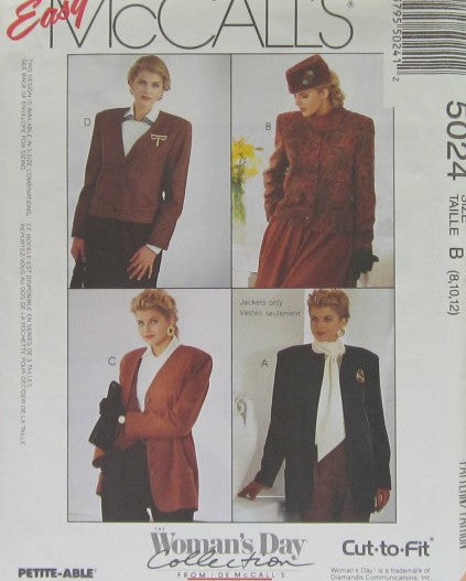 MISSES UNLINED JACKETS IN TWO LENGTHS