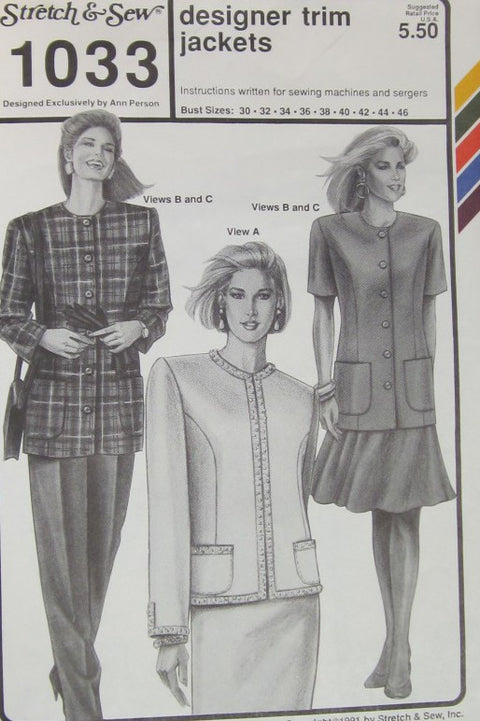 MISSES JACKET        CUT