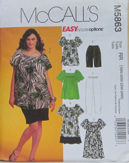 MISSES' AND WOMEN'S TOP, DRESSES, SHORTS AND CAPRI