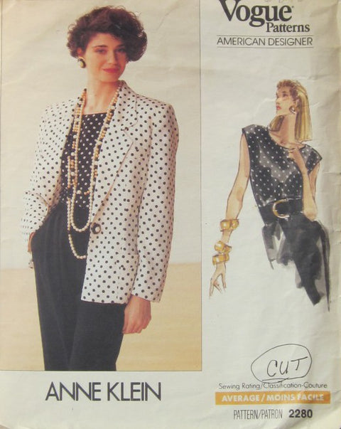MISSES" JACKET AND TOP (CUT)