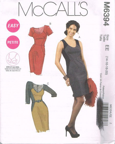 MISSES'/MISS PETITE LINED DRESSES