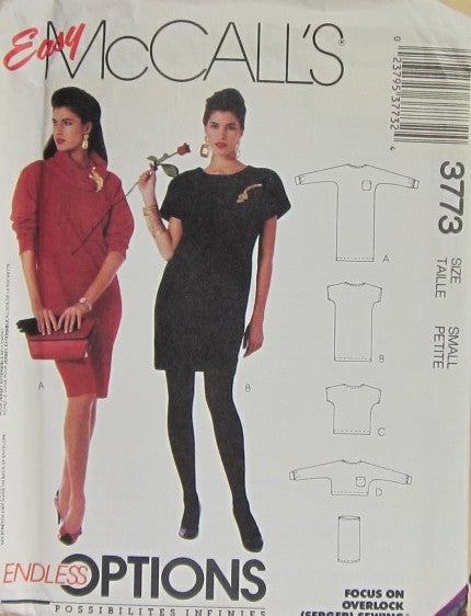 MISSES DRESS TOP AND COWL