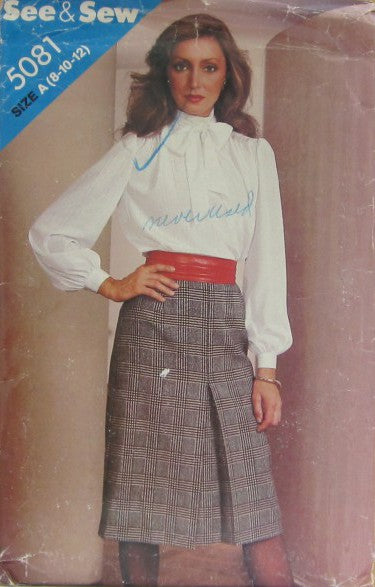 MISSES BLOUSE AND SKIRT