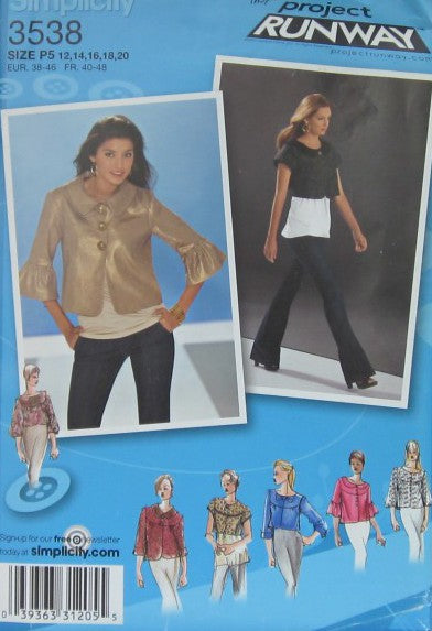 MISSES JACKET IN TWO LENGTHS WITH YOKE COLLAR