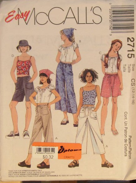 GIRLS TANK TOP TOP PANTS OR SHORTS HAT HEADSCARF