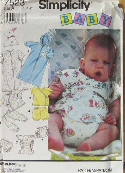 BABIES'  DIAPER COVER, PANTS, PANTIES, SHIRT, BUNTING OR SACQUE