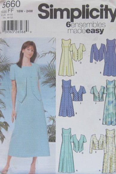 WOMEN'S/WOMEN'S PETITE DRESS IN TWO LENGTHS AND JACKET