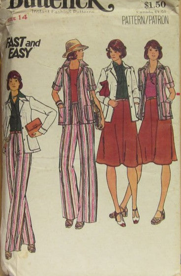 MISSES' JACKET, SKIRT AND PANTS
