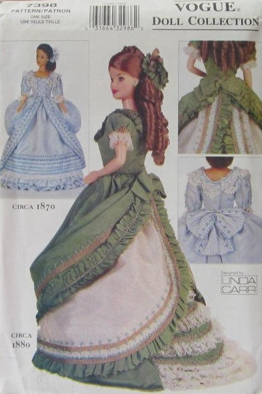 11.5 29CM FASHION DOLL CLOTHES C. 1870 AND 1880